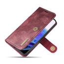 For iPhone 13 mini DG.MING Flip Detachable Magnetic Leather Case Wallet