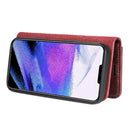 For iPhone 13 mini DG.MING Flip Detachable Magnetic Leather Case Wallet