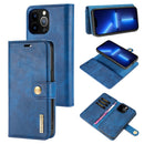 For iPhone 13 mini DG.MING Flip Detachable Magnetic Leather Case Wallet
