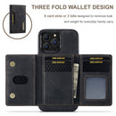 For iPhone 13 Magnetic Shockproof Case with Wallet