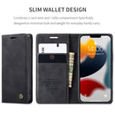 For iPhone 13 mini CaseMe Leather Case with Card Slot & Holder & Wallet