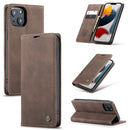 For iPhone 13 mini CaseMe Leather Case with Card Slot & Holder & Wallet
