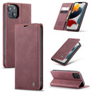 For iPhone 13 mini CaseMe Leather Case with Card Slot & Holder & Wallet