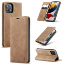 For iPhone 13 mini CaseMe Leather Case with Card Slot & Holder & Wallet
