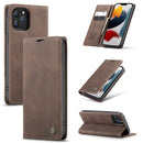 For iPhone 13 mini CaseMe Leather Case with Card Slot & Holder & Wallet