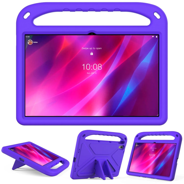 For Lenovo Tab P11 TB-J606F Handle EVA Shockproof Anti Falling Protective Case with Triangle Holder