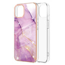 For iPhone 11 Pro Max Electroplating Marble Pattern Dual-side IMD TPU Shockproof Case