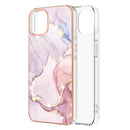 For iPhone 11 Pro Max Electroplating Marble Pattern Dual-side IMD TPU Shockproof Case