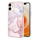 For iPhone 11 Pro Max Electroplating Marble Pattern Dual-side IMD TPU Shockproof Case