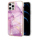 For iPhone 11 Pro Max Electroplating Marble Pattern Dual-side IMD TPU Shockproof Case