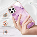 For iPhone 11 Pro Max Electroplating Marble Pattern Dual-side IMD TPU Shockproof Case