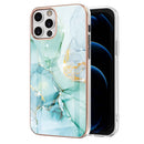For iPhone 11 Pro Max Electroplating Marble Pattern Dual-side IMD TPU Shockproof Case