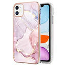 For iPhone 11 Pro Max Electroplating Marble Pattern Dual-side IMD TPU Shockproof Case