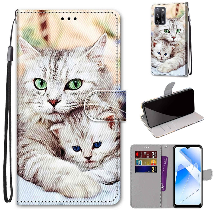 For OPPO A54 4G / A16 4G / A53s 5G / A55 5G Wallet Phone Case with Lanyard