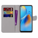 For OPPO F19 / A74 4G Wallet Phone Case with Lanyard & Card slots