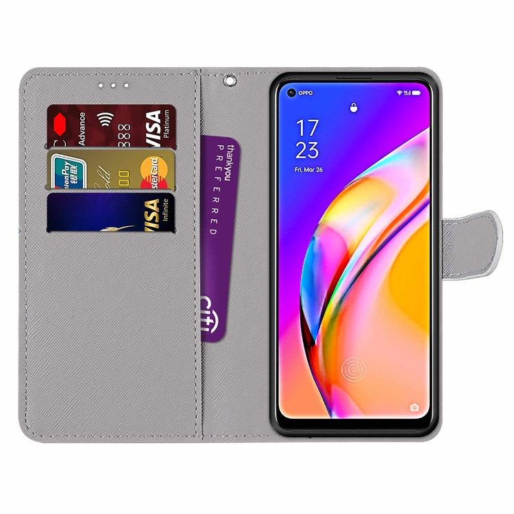 For OPPO A94 5G / A95 5G / F19 Pro+ Wallet phone case with Lanyard