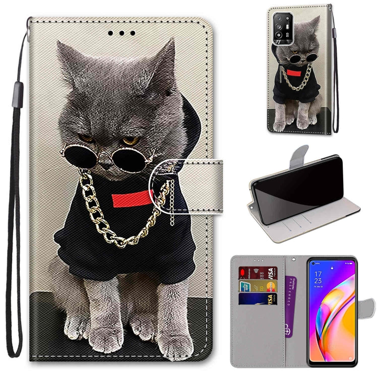 For OPPO A94 5G / A95 5G / F19 Pro+ Wallet phone case with Lanyard