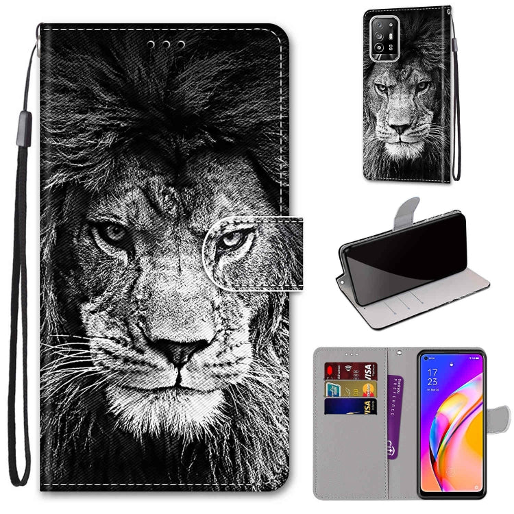 For OPPO A94 5G / A95 5G / F19 Pro+ Wallet phone case with Lanyard