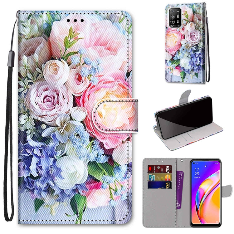 For OPPO A94 5G / A95 5G / F19 Pro+ Wallet phone case with Lanyard