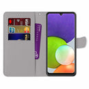 For Samsung Galaxy A22 4G Wallet Phone case with lanyard
