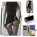 For Samsung Galaxy A22 4G Wallet Phone case with lanyard