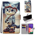 For Samsung Galaxy A22 5G Wallet phone case with lanyard