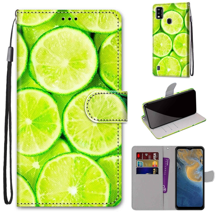 For ZTE Blade A51 Wallet phone case with Lanyard & card slots