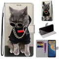 For ZTE Blade A51 Wallet phone case with Lanyard & card slots