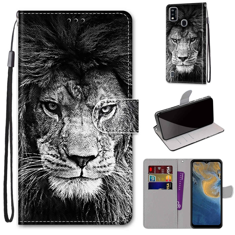 For ZTE Blade A51 Wallet phone case with Lanyard & card slots