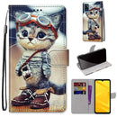 For ZTE Blade A71 Printed Phone Case Wallet & Lanyard with card slots