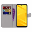 For ZTE Blade A71 Printed Phone Case Wallet & Lanyard with card slots