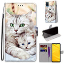 For ZTE Blade A71 Printed Phone Case Wallet & Lanyard with card slots