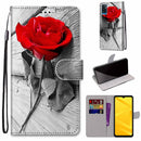 For ZTE Blade A71 Printed Phone Case Wallet & Lanyard with card slots
