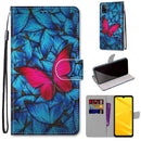 For ZTE Blade A71 Printed Phone Case Wallet & Lanyard with card slots