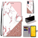 For ZTE Blade A71 Printed Phone Case Wallet & Lanyard with card slots