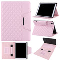 For iPad 9th 8th 7th Leather Case with Holder & Card Slots & Hand Strap