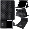 For iPad 9th 8th 7th Leather Case with Holder & Card Slots & Hand Strap