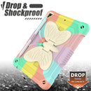 iPad 6th 5th Air 2 Protective Case with Butterfly Shape Holder & Pen Slot