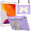 iPad 6th 5th Air 2 Protective Case with Butterfly Shape Holder & Pen Slot