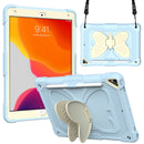 iPad 6th 5th Air 2 Protective Case with Butterfly Shape Holder & Pen Slot