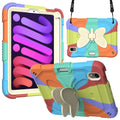 For iPad mini 7 2021 Protective Case with Butterfly Shape Holder & Pen Slot