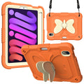 For iPad mini 7 2021 Protective Case with Butterfly Shape Holder & Pen Slot