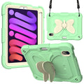 For iPad mini 7 2021 Protective Case with Butterfly Shape Holder & Pen Slot