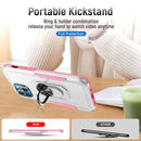 For iPhone 13 mini Heavy Duty PC + TPU Shockproof Case with Holder