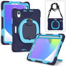 For iPad mini 6 Silicone + PC Protective Case with Holder & Shoulder Strap
