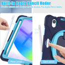 For iPad mini 6 Silicone + PC Protective Case with Holder & Shoulder Strap