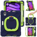 For iPad mini 6 Silicone + PC Protective Case with Holder & Shoulder Strap