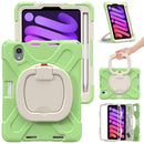 For iPad mini 6 Silicone + PC Protective Case with Holder & Shoulder Strap