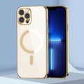 For iPhone 13 Pro Max Classic Electroplating Shockproof Magsafe Case