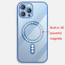 For iPhone 13 Classic Electroplating Shockproof Magsafe Case